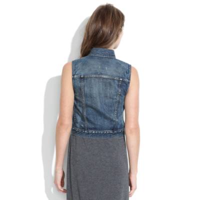 The Jean Vest in Storm Cloud Wash