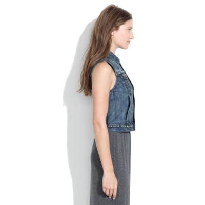 The Jean Vest in Storm Cloud Wash
