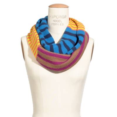 Cross-Stripe Circle Scarf