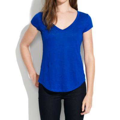 Linen V-Neck Tee