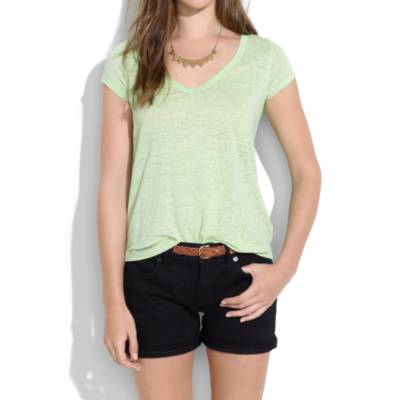 Linen V-Neck Tee