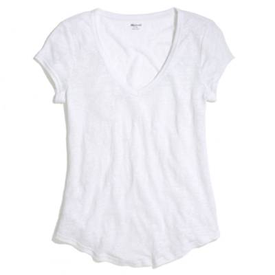 Linen V-Neck Tee