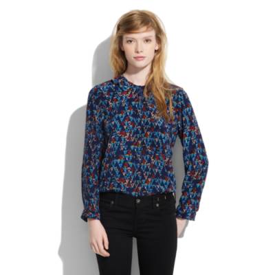 United Bamboo&trade; for Madewell Silk Triangle Blouse