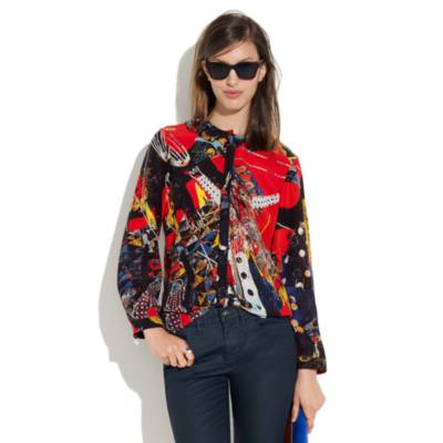 United Bamboo&trade; For Madewell Silk Blouse