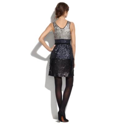 Colorblock Sequin Dress