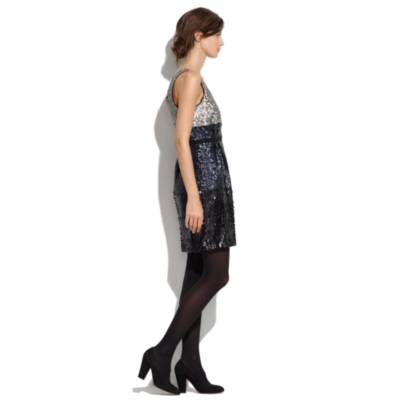Colorblock Sequin Dress