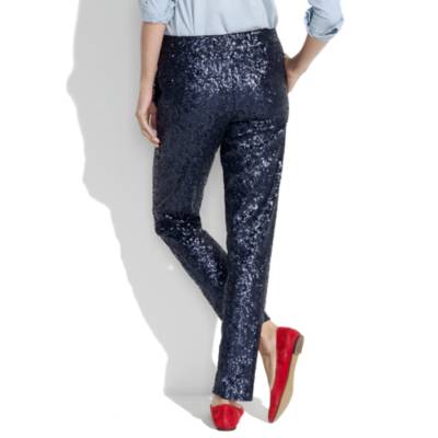 Sequin Drawstring Pants