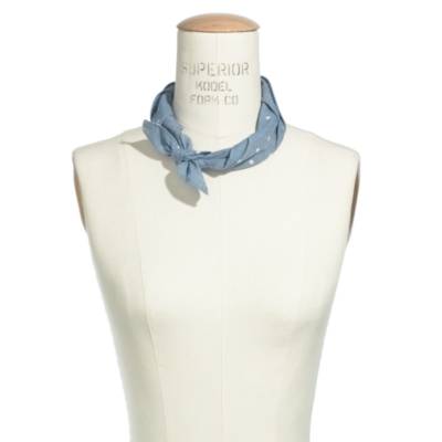 Dotted Chambray Kerchief