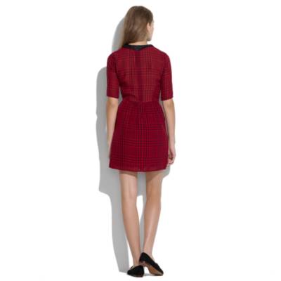 Silk Checker Dress