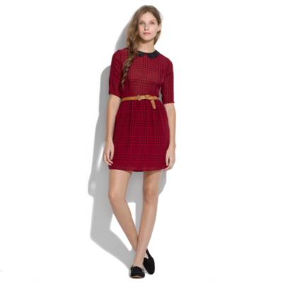 Silk Checker Dress