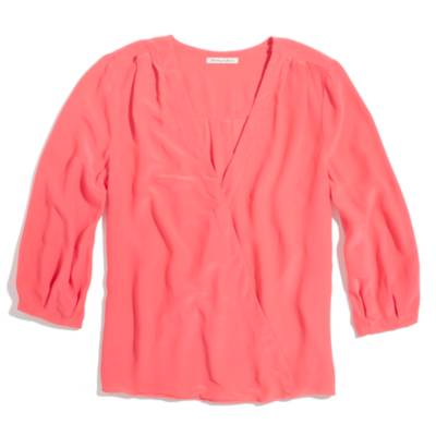 Silk V-Neck Blouse