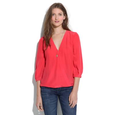 Silk V-Neck Blouse