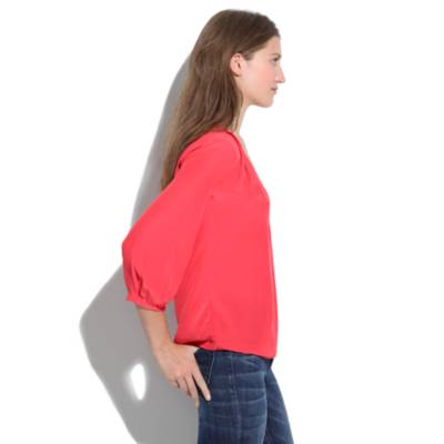 Silk V-Neck Blouse