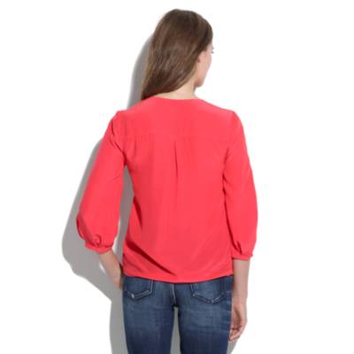 Silk V-Neck Blouse