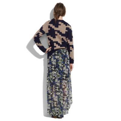 Flutter Trail Skirt in Brushstroke