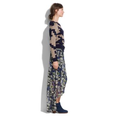 Flutter Trail Skirt in Brushstroke