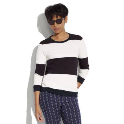 Striped Sweatshirt Tee
