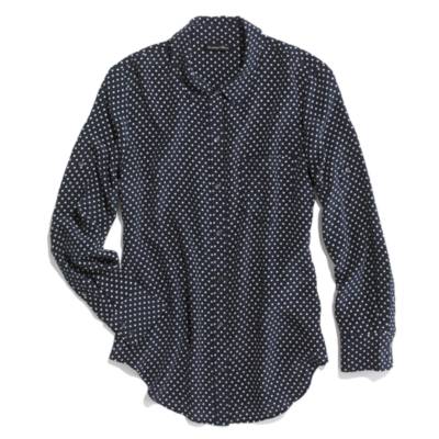 Dotted Silk Boyshirt