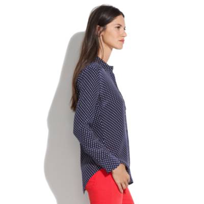 Dotted Silk Boyshirt