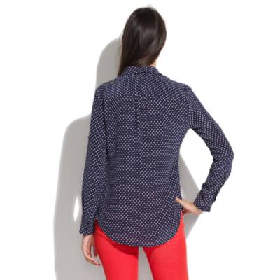 Dotted Silk Boyshirt