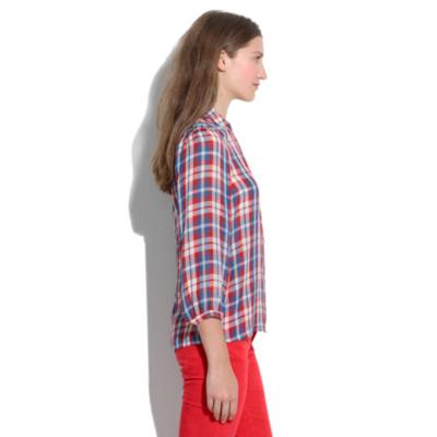 Silk Pemberly Blouse in Plaid
