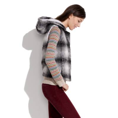 Hooded Tartan Vest