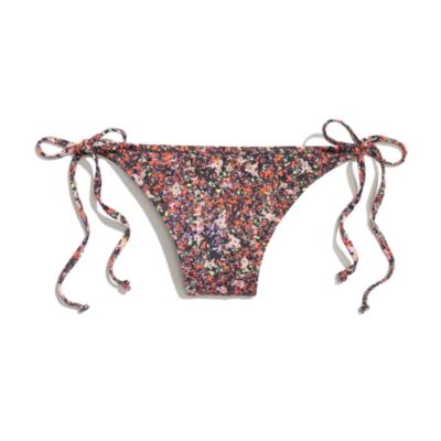 String Bikini Bottom in Neon Confetti