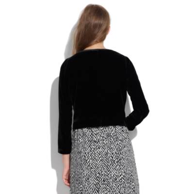 Cropped Velvet Jacket