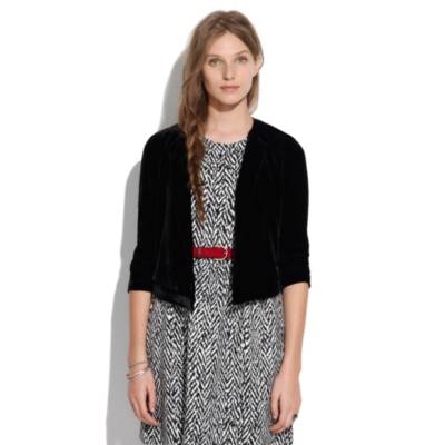 Cropped Velvet Jacket