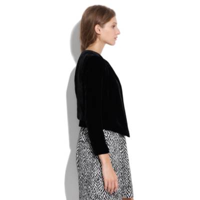Cropped Velvet Jacket