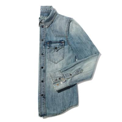 Western Jean Shirt in Desert Willow Wash