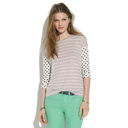 Easy Tee in Dots & Stripes