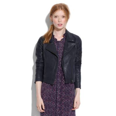 Veda x Madewell leather moto jacket