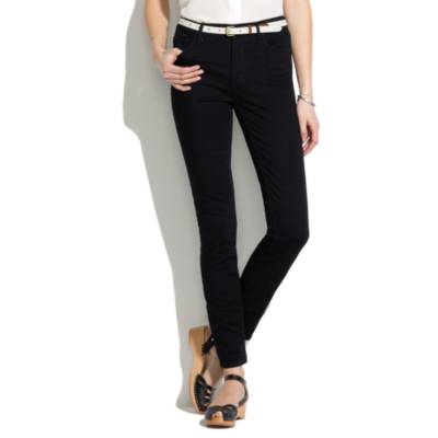 Skinny Skinny Ankle High Riser Jeans in Black Frost Wash