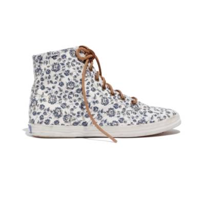 Keds&reg; x Madewell Floral High-Top Sneakers