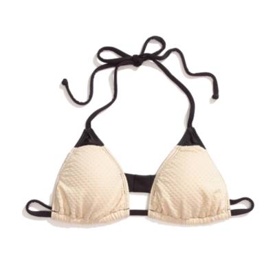 Giejo&trade; String Tie Bikini Top in Cream