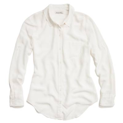 Solid Silk Boyshirt