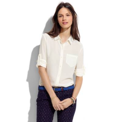 Solid Silk Boyshirt