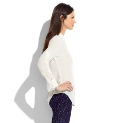Solid Silk Boyshirt