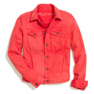 The Jean Jacket in Coral