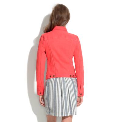 The Jean Jacket in Coral