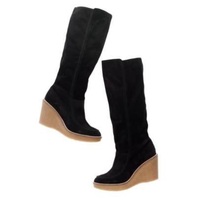 The Suede Hightower Boot with Extended Calf