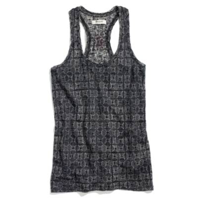 Linen Racerback Tank in Tilesketch