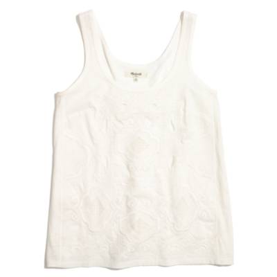 Embroidered Paisley Tank