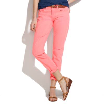 The Boyjean in Neon Persimmon