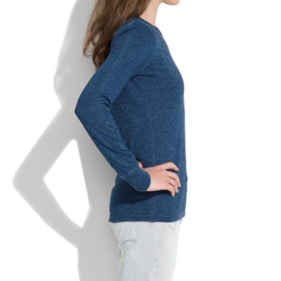 Long-Sleeve Indigo Ink Tee