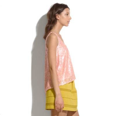 Sequin Drape Tank<b></b>