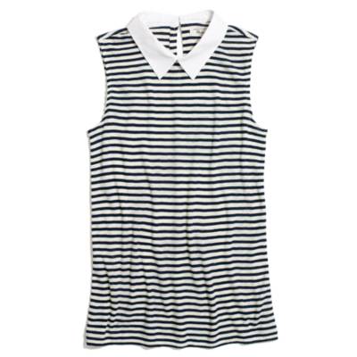 Collar Tee in Nautical Stripe