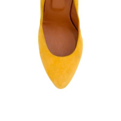 The Film Noir Pump in suede