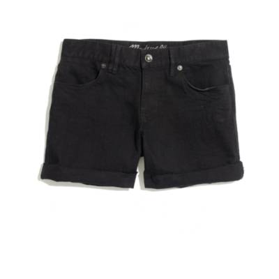 Denim Midi Shorts in Midnight